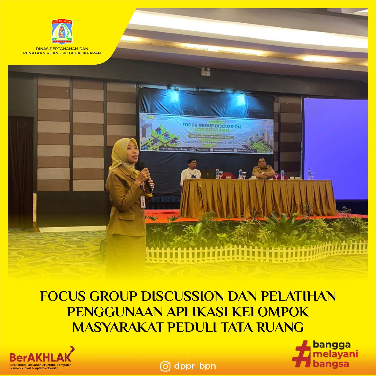 Focus Group  Discussion dan Pelatihan Kelompok Masyarakat (POKMAS) Peduli Tata Ruang